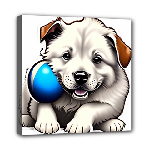 Dog Animal Pet Puppy Pooch Mini Canvas 8  X 8  (stretched)