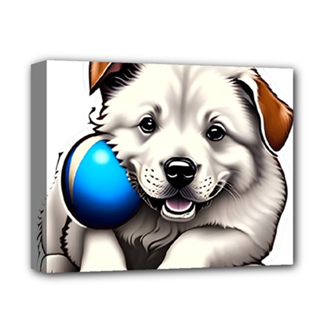 Dog Animal Pet Puppy Pooch Deluxe Canvas 14  X 11  (stretched) by Semog4