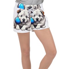 Dog Animal Pet Puppy Pooch Women s Velour Lounge Shorts by Semog4