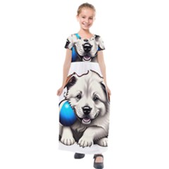 Dog Animal Pet Puppy Pooch Kids  Short Sleeve Maxi Dress by Semog4