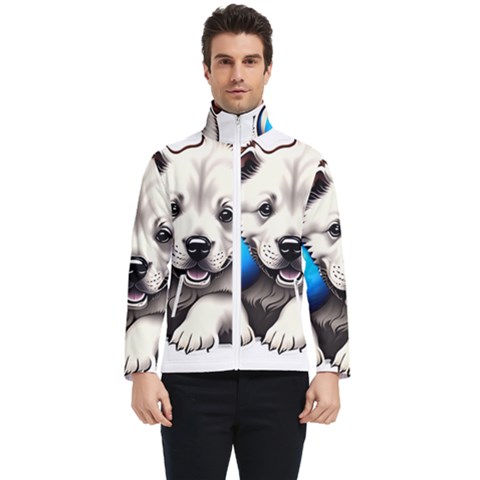 Dog Animal Pet Puppy Pooch Men s Bomber Jacket by Semog4