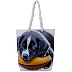 Dog Animal Cute Pet Puppy Pooch Full Print Rope Handle Tote (small) by Semog4