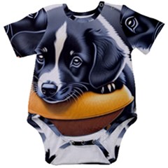 Dog Animal Cute Pet Puppy Pooch Baby Short Sleeve Bodysuit by Semog4