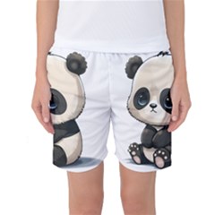 Cute Panda Bear Animal Cartoon Women s Basketball Shorts by Semog4