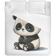 Cute Panda Bear Animal Cartoon Duvet Cover (california King Size) by Semog4