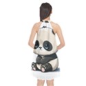 Cute Panda Bear Animal Cartoon Halter Neckline Chiffon Dress  View2