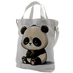 Cute Panda Bear Animal Cartoon Canvas Messenger Bag by Semog4