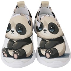 Cute Panda Bear Animal Cartoon Kids  Slip On Sneakers by Semog4