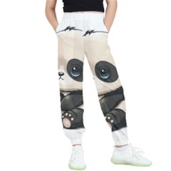 Cute Panda Bear Animal Cartoon Kids  Elastic Waist Pants by Semog4