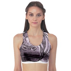 Hippopotamus Animal Wildlife Hippo Sports Bra by Semog4