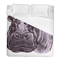 Hippopotamus Animal Wildlife Hippo Duvet Cover (full/ Double Size) by Semog4