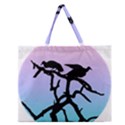 Birds Bird Vultures Tree Branches Zipper Large Tote Bag View1