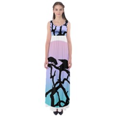 Birds Bird Vultures Tree Branches Empire Waist Maxi Dress by Semog4