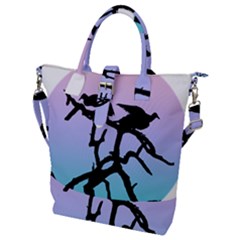 Birds Bird Vultures Tree Branches Buckle Top Tote Bag by Semog4