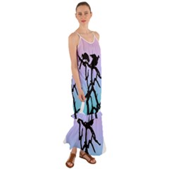 Birds Bird Vultures Tree Branches Cami Maxi Ruffle Chiffon Dress by Semog4