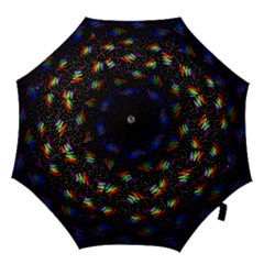 Rainbows Pixel Pattern Hook Handle Umbrellas (medium) by Semog4