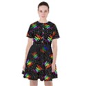 Rainbows Pixel Pattern Sailor Dress View1