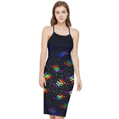 Rainbows Pixel Pattern Bodycon Cross Back Summer Dress by Semog4