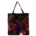 Abstract Light Star Design Laser Light Emitting Diode Grocery Tote Bag View1