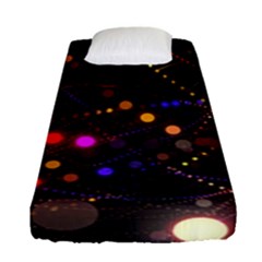 Abstract Light Star Design Laser Light Emitting Diode Fitted Sheet (single Size) by Semog4