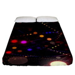 Abstract Light Star Design Laser Light Emitting Diode Fitted Sheet (king Size) by Semog4