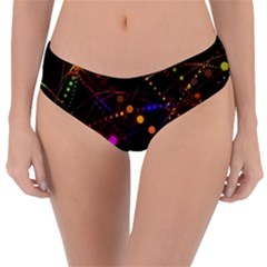 Abstract Light Star Design Laser Light Emitting Diode Reversible Classic Bikini Bottoms by Semog4