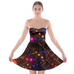 Abstract Light Star Design Laser Light Emitting Diode Strapless Bra Top Dress by Semog4