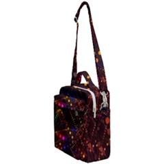 Abstract Light Star Design Laser Light Emitting Diode Crossbody Day Bag by Semog4