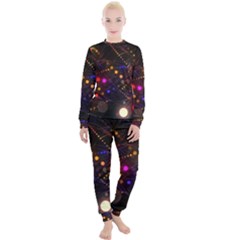 Abstract Light Star Design Laser Light Emitting Diode Women s Lounge Set by Semog4