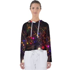 Abstract Light Star Design Laser Light Emitting Diode Women s Slouchy Sweat by Semog4