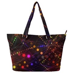 Abstract Light Star Design Laser Light Emitting Diode Full Print Shoulder Bag by Semog4