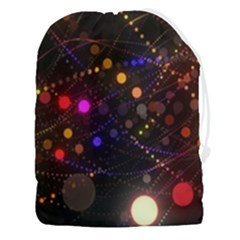 Abstract Light Star Design Laser Light Emitting Diode Drawstring Pouch (3xl) by Semog4