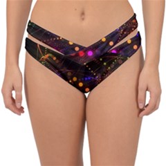 Abstract Light Star Design Laser Light Emitting Diode Double Strap Halter Bikini Bottoms by Semog4