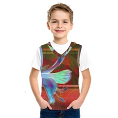 Abstract Fractal Design Digital Wallpaper Graphic Backdrop Kids  Basketball Tank Top by Semog4