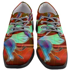 Abstract Fractal Design Digital Wallpaper Graphic Backdrop Women Heeled Oxford Shoes by Semog4