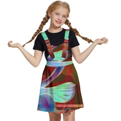 Abstract Fractal Design Digital Wallpaper Graphic Backdrop Kids  Apron Dress by Semog4