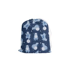 Bear Pattern Patterns Planet Animals Drawstring Pouch (small) by Semog4