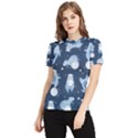 Bear Pattern Patterns Planet Animals Women s Short Sleeve Rash Guard View1