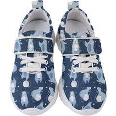 Bear Pattern Patterns Planet Animals Kids  Velcro Strap Shoes by Semog4