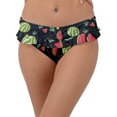 Watermelon Berries Patterns Pattern Frill Bikini Bottoms