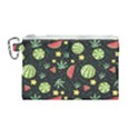 Watermelon Berries Patterns Pattern Canvas Cosmetic Bag (Medium) View1