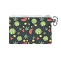 Watermelon Berries Patterns Pattern Canvas Cosmetic Bag (Medium) View2