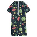 Watermelon Berries Patterns Pattern Kids  Boyleg Half Suit Swimwear View2