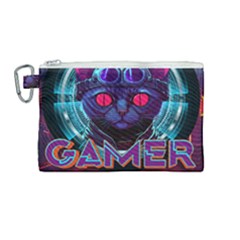 Gamer Life Canvas Cosmetic Bag (medium) by minxprints