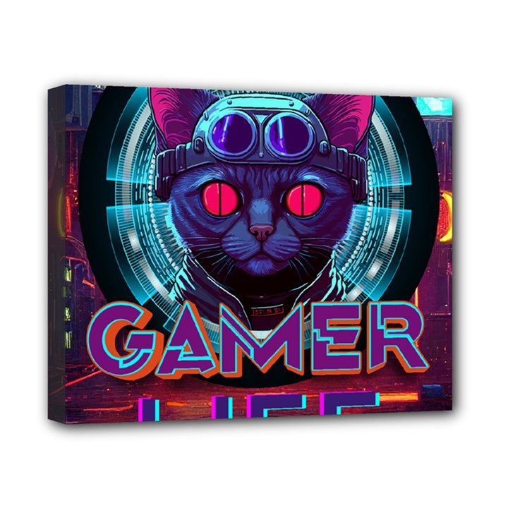 Gamer Life Canvas 10  x 8  (Stretched)