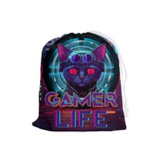 Gamer Life Drawstring Pouch (large)