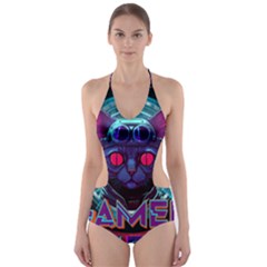 Gamer Life Cut-out One Piece Swimsuit by minxprints