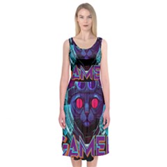 Gamer Life Midi Sleeveless Dress by minxprints