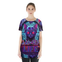 Gamer Life Skirt Hem Sports Top