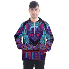 Gamer Life Men s Half Zip Pullover by minxprints